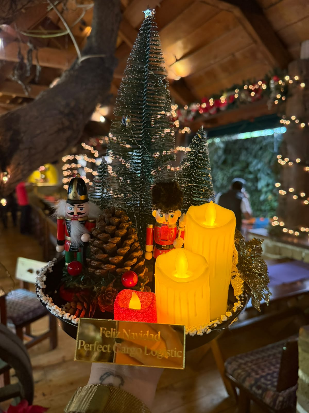 Centro de mesa navideño